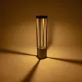 kelvo® GREMO  Φωτιστικό Κολωνάκι Κήπου LED 7W 735lm 45° AC 220-240V Αδιάβροχο IP65 Θερμό Λευκό 2700K - Bridgelux COB Chip & TÜV SÜD Driver - Γκρι Ανθρακί Ματ - Μ15 x Π15 x Υ80.5cm
