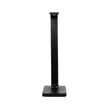 GLOBOSTAR® TEBLA  Μοντέρνο Επιτραπέζιο Φωτιστικό Γραφείου LED 5W 500lm 120° AC 220-240V IP20 Ρυθμιζόμενο Λευκό CCT με Αφή 2700K/4500K/6000K Dimmable - Bridgelux SMD Chip - Μαύρο - Μ11 x Π31 x Υ52cm