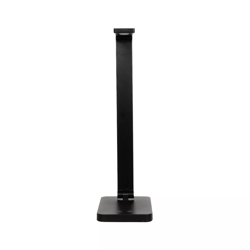 GLOBOSTAR® TEBLA  Μοντέρνο Επιτραπέζιο Φωτιστικό Γραφείου LED 5W 500lm 120° AC 220-240V IP20 Ρυθμιζόμενο Λευκό CCT με Αφή 2700K/4500K/6000K Dimmable - Bridgelux SMD Chip - Μαύρο - Μ11 x Π31 x Υ52cm