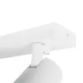kelvo® SPOTA  Κινούμενο Φωτιστικό Σποτ Οροφής για 2 Λάμπες MR16 με Ντουί GU10 AC 220-240V IP20 - Λευκό Ματ - Μ30 x Π6 x Υ14.5cm