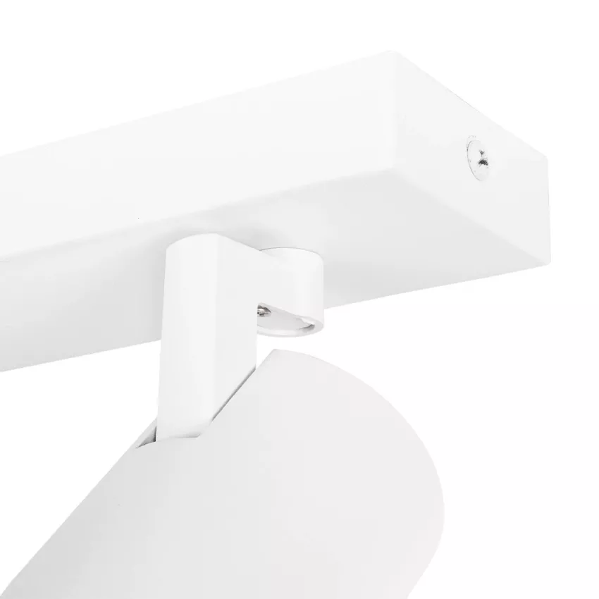 kelvo® SPOTA  Κινούμενο Φωτιστικό Σποτ Οροφής για 4 Λάμπες MR16 με Ντουί GU10 AC 220-240V IP20 - Λευκό Ματ - Μ64 x Π6 x Υ14cm