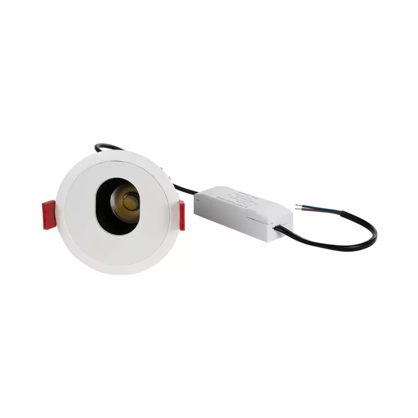 kelvo® ASYMMETRICAL  Χωνευτό Φωτιστικό Downlight Σποτ LED 7W 875lm 15°x30° AC 220-240V IP20 Φυσικό Λευκό 4500K - Bridgelux COB Chip & TÜV SÜD Driver - Λευκό Ματ - Μ8.3 x Π8.3 x Υ8.2cm / Q7.3cm