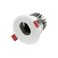 kelvo® ASYMMETRICAL  Χωνευτό Φωτιστικό Downlight Σποτ LED 7W 840lm 15°x30° AC 220-240V IP20 Θερμό Λευκό 2700K - Bridgelux COB Chip & TÜV SÜD Driver - Λευκό Ματ - Μ8.3 x Π8.3 x Υ8.2cm / Q7.3cm