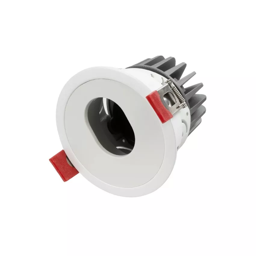 kelvo® ASYMMETRICAL  Χωνευτό Φωτιστικό Downlight Σποτ LED 7W 840lm 15°x30° AC 220-240V IP20 Θερμό Λευκό 2700K - Bridgelux COB Chip & TÜV SÜD Driver - Λευκό Ματ - Μ8.3 x Π8.3 x Υ8.2cm / Q7.3cm