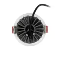 kelvo® ASYMMETRICAL  Χωνευτό Φωτιστικό Downlight Σποτ LED 7W 840lm 15°x30° AC 220-240V IP20 Θερμό Λευκό 2700K - Bridgelux COB Chip & TÜV SÜD Driver - Λευκό Ματ - Μ8.3 x Π8.3 x Υ8.2cm / Q7.3cm
