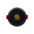 kelvo® PINADO  Χωνευτό Φωτιστικό Downlight Σποτ LED 7W 875lm 15° AC 220-240V IP20 Φυσικό Λευκό 4500K - Bridgelux COB Chip & TÜV SÜD Driver - Μαύρο Ματ - Μ8.3 x Π8.3 x Υ8.2cm / Q7.3cm