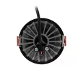 kelvo® PINADO  Χωνευτό Φωτιστικό Downlight Σποτ LED 7W 875lm 15° AC 220-240V IP20 Φυσικό Λευκό 4500K - Bridgelux COB Chip & TÜV SÜD Driver - Μαύρο Ματ - Μ8.3 x Π8.3 x Υ8.2cm / Q7.3cm
