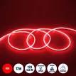 GLOBOSTAR® NEOVALE  Ταινία Neon Flex LED 12W/m 600lm/m 120° DC 220-240V Αδιάβροχο IP65 120 x SMD2835 Chip/m Κόκκινο Dimmable - Μ100 x Π0.8 x Υ1.6cm
