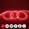 GLOBOSTAR® NEOVALE  Ταινία Neon Flex LED 12W/m 600lm/m 120° DC 220-240V Αδιάβροχο IP65 120 x SMD2835 Chip/m Κόκκινο Dimmable - Μ100 x Π0.8 x Υ1.6cm