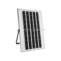 GLOBOSTAR® LUMOVOX  Προβολέας LED 100W 5000lm 120° DC 5V με Φωτοβολταϊκό Panel 5V 8W & Επαναφορτιζόμενη Μπαταρία Li-ion 3.2V 5000mAh Αδιάβροχο IP67 Ψυχρό Λευκό 6000K - 120 x SMD2835 Sanan Chip - Γκρι Ανθρακί - Μ25 x Π5.5 x Υ17.5cm