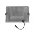 GLOBOSTAR® LUMOVOX  Προβολέας LED 200W 10000lm 120° DC 5V με Φωτοβολταϊκό Panel 5V 12W & Επαναφορτιζόμενη Μπαταρία Li-ion 3.2V 10000mAh Αδιάβροχο IP67 Ψυχρό Λευκό 6000K - 180 x SMD2835 Sanan Chip - Γκρι Ανθρακί - Μ29.5 x Π5.5 x Υ19cm