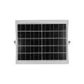 GLOBOSTAR® LUMOVOX  Προβολέας LED 200W 10000lm 120° DC 5V με Φωτοβολταϊκό Panel 5V 12W & Επαναφορτιζόμενη Μπαταρία Li-ion 3.2V 10000mAh Αδιάβροχο IP67 Ψυχρό Λευκό 6000K - 180 x SMD2835 Sanan Chip - Γκρι Ανθρακί - Μ29.5 x Π5.5 x Υ19cm