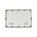 GLOBOSTAR® LUMOVOX  Προβολέας LED 300W 15000lm 120° DC 5V με Φωτοβολταϊκό Panel 5V 20W & Επαναφορτιζόμενη Μπαταρία Li-ion 3.2V 15000mAh Αδιάβροχο IP67 Ψυχρό Λευκό 6000K - 360 x SMD2835 Sanan Chip - Γκρι Ανθρακί - Μ37 x Π7.5 x Υ27cm