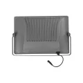 GLOBOSTAR® LUMOVOX  Προβολέας LED 300W 15000lm 120° DC 5V με Φωτοβολταϊκό Panel 5V 20W & Επαναφορτιζόμενη Μπαταρία Li-ion 3.2V 15000mAh Αδιάβροχο IP67 Ψυχρό Λευκό 6000K - 360 x SMD2835 Sanan Chip - Γκρι Ανθρακί - Μ37 x Π7.5 x Υ27cm