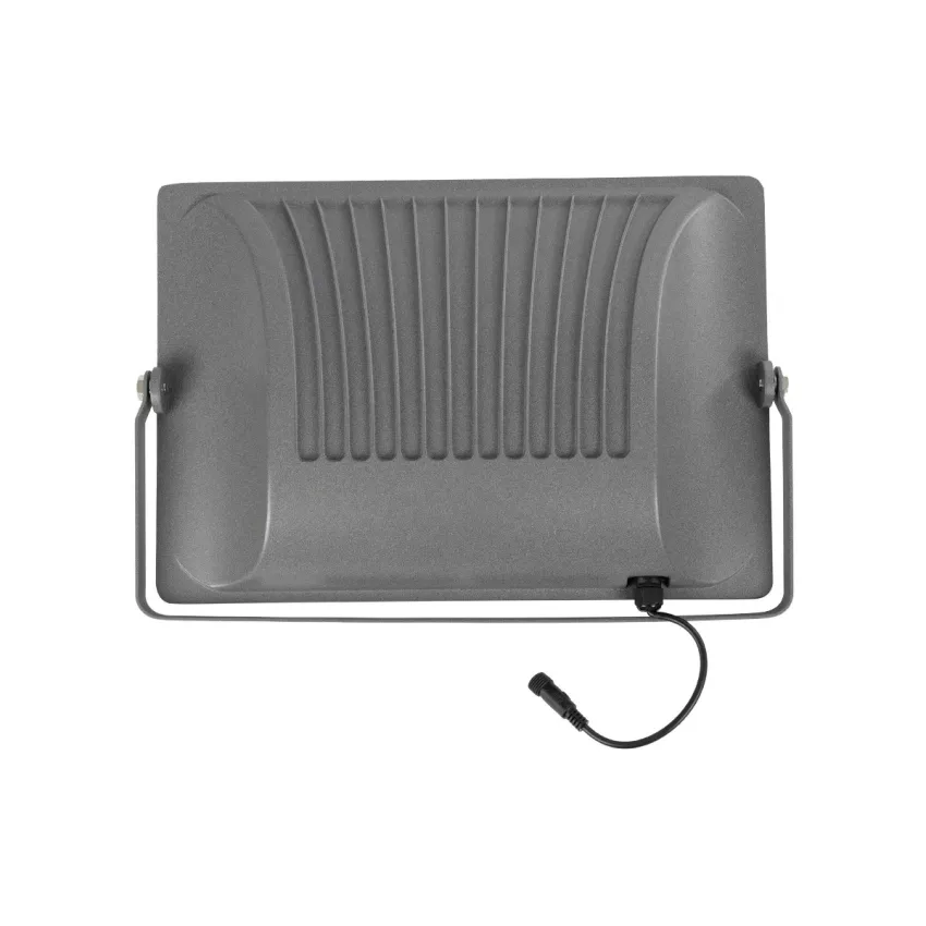 GLOBOSTAR® LUMOVOX  Προβολέας LED 300W 15000lm 120° DC 5V με Φωτοβολταϊκό Panel 5V 20W & Επαναφορτιζόμενη Μπαταρία Li-ion 3.2V 15000mAh Αδιάβροχο IP67 Ψυχρό Λευκό 6000K - 360 x SMD2835 Sanan Chip - Γκρι Ανθρακί - Μ37 x Π7.5 x Υ27cm