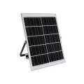 GLOBOSTAR® LUMOVOX  Προβολέας LED 300W 15000lm 120° DC 5V με Φωτοβολταϊκό Panel 5V 20W & Επαναφορτιζόμενη Μπαταρία Li-ion 3.2V 15000mAh Αδιάβροχο IP67 Ψυχρό Λευκό 6000K - 360 x SMD2835 Sanan Chip - Γκρι Ανθρακί - Μ37 x Π7.5 x Υ27cm