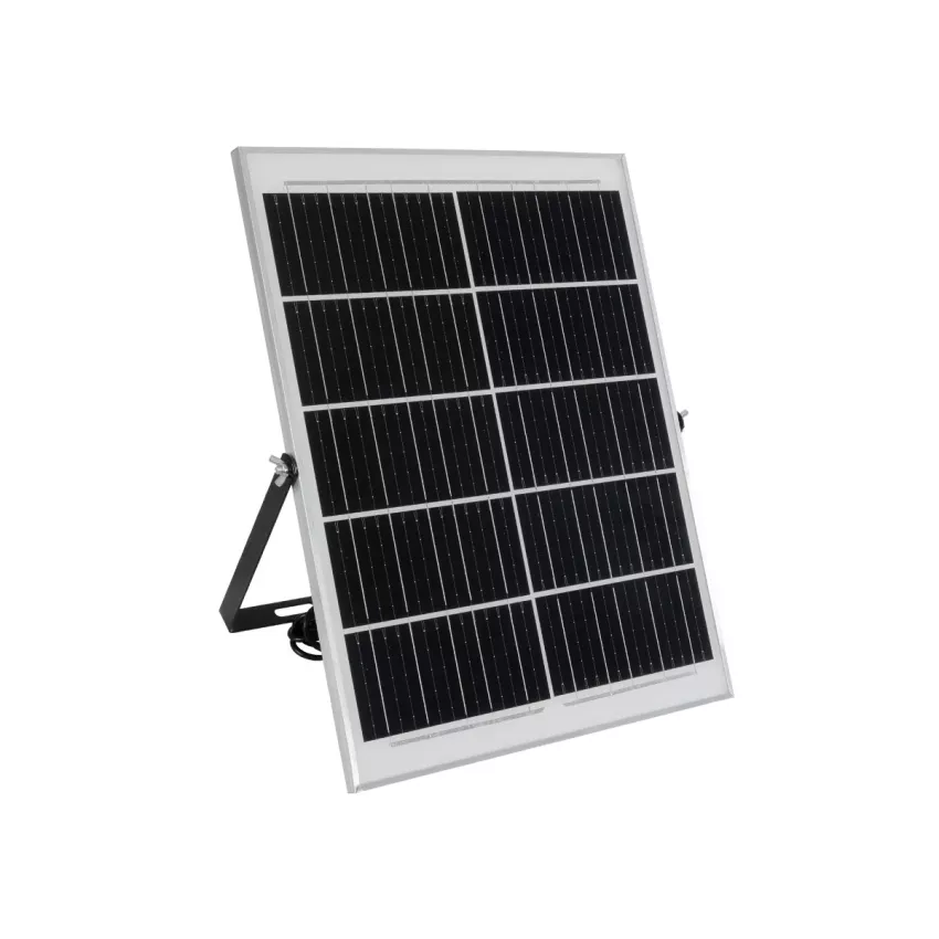 GLOBOSTAR® LUMOVOX  Προβολέας LED 300W 15000lm 120° DC 5V με Φωτοβολταϊκό Panel 5V 20W & Επαναφορτιζόμενη Μπαταρία Li-ion 3.2V 15000mAh Αδιάβροχο IP67 Ψυχρό Λευκό 6000K - 360 x SMD2835 Sanan Chip - Γκρι Ανθρακί - Μ37 x Π7.5 x Υ27cm