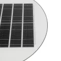 GLOBOSTAR® PARK  Φωτιστικό Κεφαλής Post Top Πλατείας/Πάρκου LED 20W 900lm 120° με Ενσωματωμένο Φωτοβολταϊκό Panel 6V 20W & Επαναφορτιζόμενη Μπαταρία Li-ion 3.2V 25000mAh με Αισθητήρα Ημέρας-Νύχτας Αδιάβροχο IP65 Ψυχρό Λευκό 6000K - Γκρι Ανθρακί - Μ50 