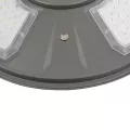 GLOBOSTAR® PARK  Φωτιστικό Κεφαλής Post Top Πλατείας/Πάρκου LED 20W 900lm 120° με Ενσωματωμένο Φωτοβολταϊκό Panel 6V 20W & Επαναφορτιζόμενη Μπαταρία Li-ion 3.2V 25000mAh με Αισθητήρα Ημέρας-Νύχτας Αδιάβροχο IP65 Ψυχρό Λευκό 6000K - Γκρι Ανθρακί - Μ50 