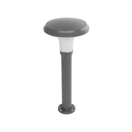 GLOBOSTAR® WHISPER  Φωτιστικό Κολωνάκι Κήπου με Ντουί 1 x E27 AC 220-240V Αδιάβροχο IP65 - Γκρι Ανθρακί - Μ27 x Π27 x Υ79cm
