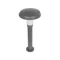 GLOBOSTAR® WHISPER  Φωτιστικό Κολωνάκι Κήπου με Ντουί 1 x E27 AC 220-240V Αδιάβροχο IP65 - Γκρι Ανθρακί - Μ27 x Π27 x Υ79cm