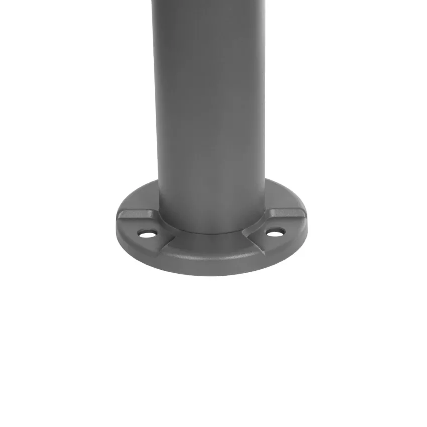 GLOBOSTAR® WHISPER  Φωτιστικό Κολωνάκι Κήπου με Ντουί 1 x E27 AC 220-240V Αδιάβροχο IP65 - Γκρι Ανθρακί - Μ27 x Π27 x Υ79cm