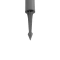 GLOBOSTAR® WHISPER  Φωτιστικό Κολωνάκι Κήπου με Ντουί 1 x E27 AC 220-240V Αδιάβροχο IP65 - Γκρι Ανθρακί - Μ27 x Π27 x Υ79cm