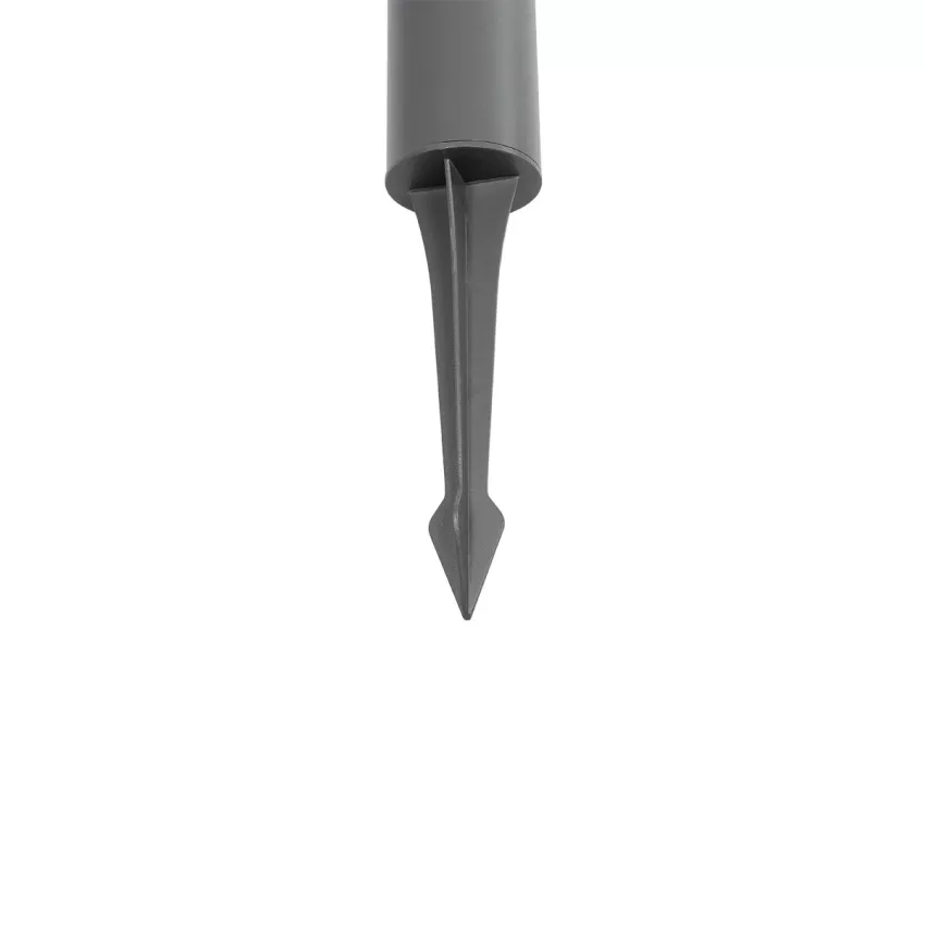 GLOBOSTAR® WHISPER  Φωτιστικό Κολωνάκι Κήπου με Ντουί 1 x E27 AC 220-240V Αδιάβροχο IP65 - Γκρι Ανθρακί - Μ27 x Π27 x Υ79cm