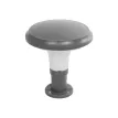 GLOBOSTAR® WHISPER  Φωτιστικό Κολωνάκι Κήπου με Ντουί 1 x E27 AC 220-240V Αδιάβροχο IP65 - Γκρι Ανθρακί - Μ27 x Π27 x Υ29cm