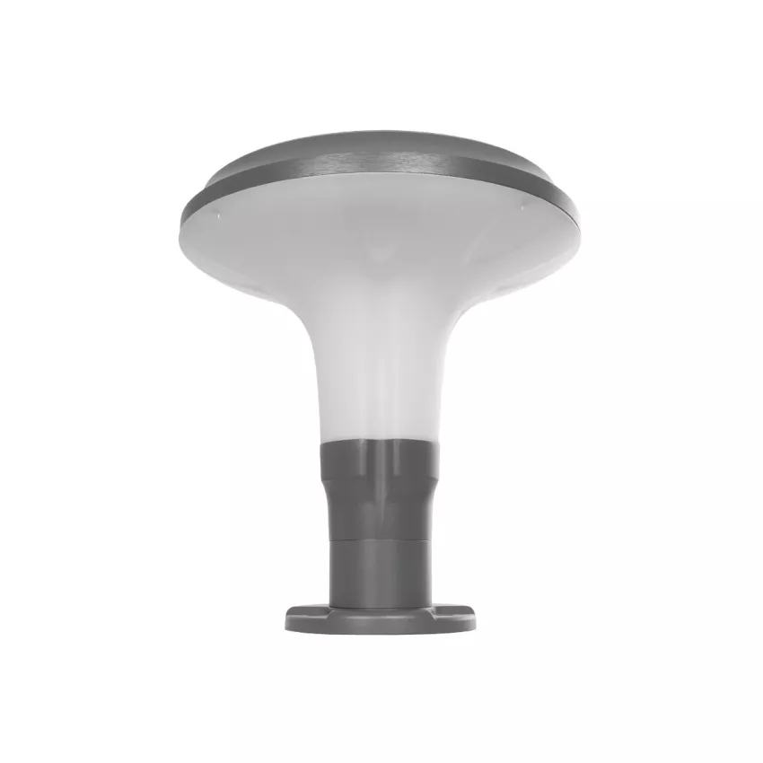 GLOBOSTAR® WHISPER  Φωτιστικό Κολωνάκι Κήπου με Ντουί 1 x E27 AC 220-240V Αδιάβροχο IP65 - Γκρι Ανθρακί - Μ27 x Π27 x Υ29cm