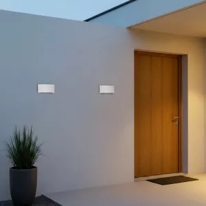 kelvo® SIXOAD  Φωτιστικό Τοίχου / Απλίκα LED 18W 1800lm 30° AC 220-240V Αδιάβροχο IP65 Θερμό Λευκό 2700K - CREE XPE Chip & TÜV SÜD Driver - Λευκό Ματ - Μ17 x Π4 x Υ8cm