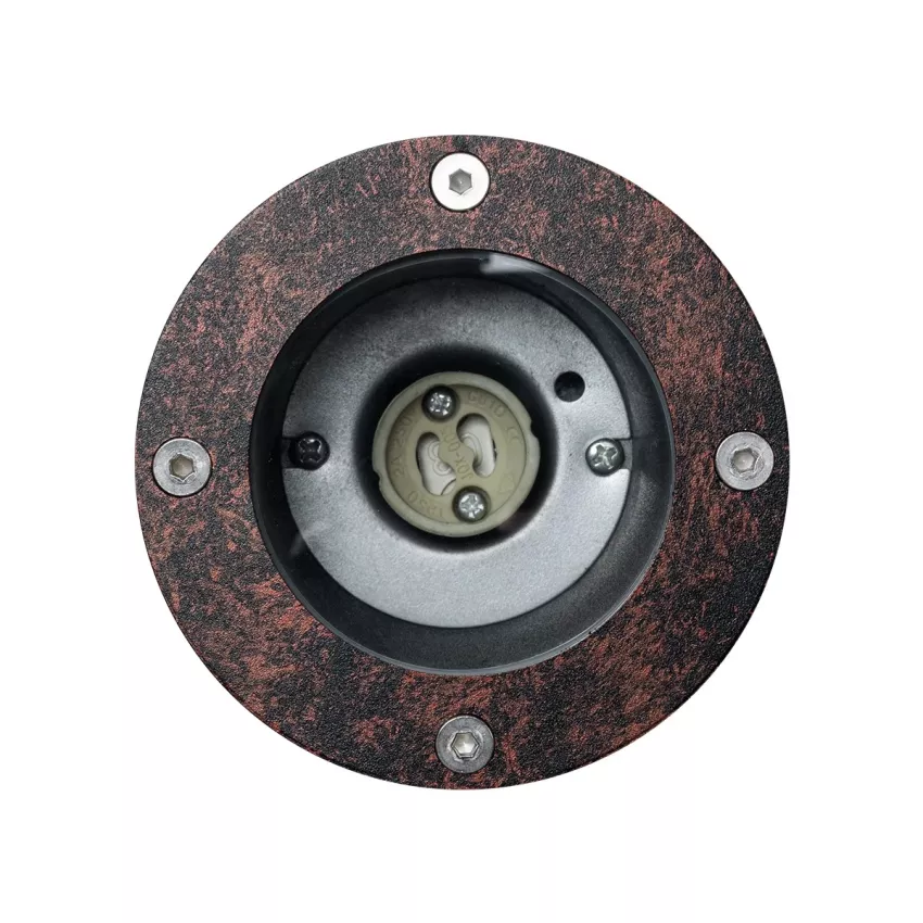 kelvo® GARDELINI  Φωτιστικό Σποτ Κήπου για Φυτά & Δέντρα με Καρφωτή Βάση για Λάμπα MR16 με Ντουί GU10 AC 220-240V Αδιάβροχο IP65 - Μπρονζέ Εφέ Σκουριάς Ματ - Μ10 x Π10 x Υ30cm