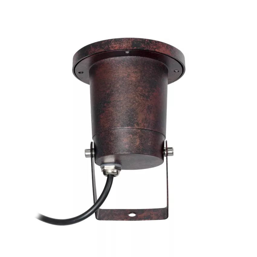 kelvo® GARDELINI  Φωτιστικό Σποτ Κήπου για Φυτά & Δέντρα με Καρφωτή Βάση για Λάμπα MR16 με Ντουί GU10 AC 220-240V Αδιάβροχο IP65 - Μπρονζέ Εφέ Σκουριάς Ματ - Μ10 x Π10 x Υ30cm