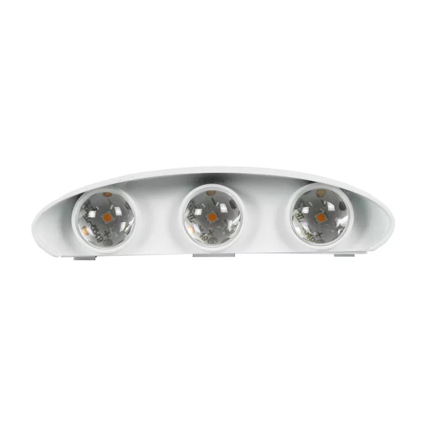 kelvo® SIXOAD  Φωτιστικό Τοίχου / Απλίκα LED 18W 1800lm 30° AC 220-240V Αδιάβροχο IP65 Θερμό Λευκό 2700K - CREE XPE Chip & TÜV SÜD Driver - Λευκό Ματ - Μ17 x Π4 x Υ8cm