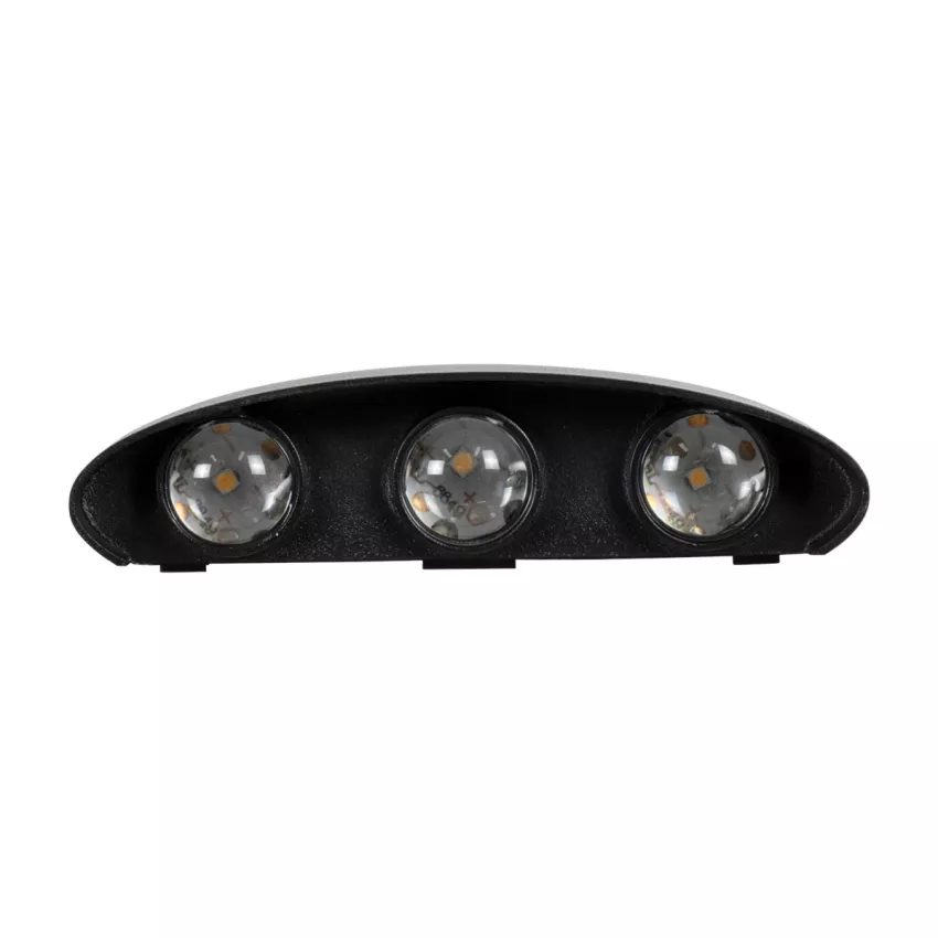 kelvo® SIXOAD  Φωτιστικό Τοίχου / Απλίκα LED 18W 1980lm 30° AC 220-240V Αδιάβροχο IP65 Φυσικό Λευκό 4500K - CREE XPE Chip & TÜV SÜD Driver - Μαύρο Ματ - Μ17 x Π4 x Υ8cm