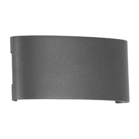 kelvo® SIXOAD  Φωτιστικό Τοίχου / Απλίκα LED 18W 1980lm 30° AC 220-240V Αδιάβροχο IP65 Φυσικό Λευκό 4500K - CREE XPE Chip & TÜV SÜD Driver - Γκρι Ανθρακί Ματ - Μ17 x Π4 x Υ8cm