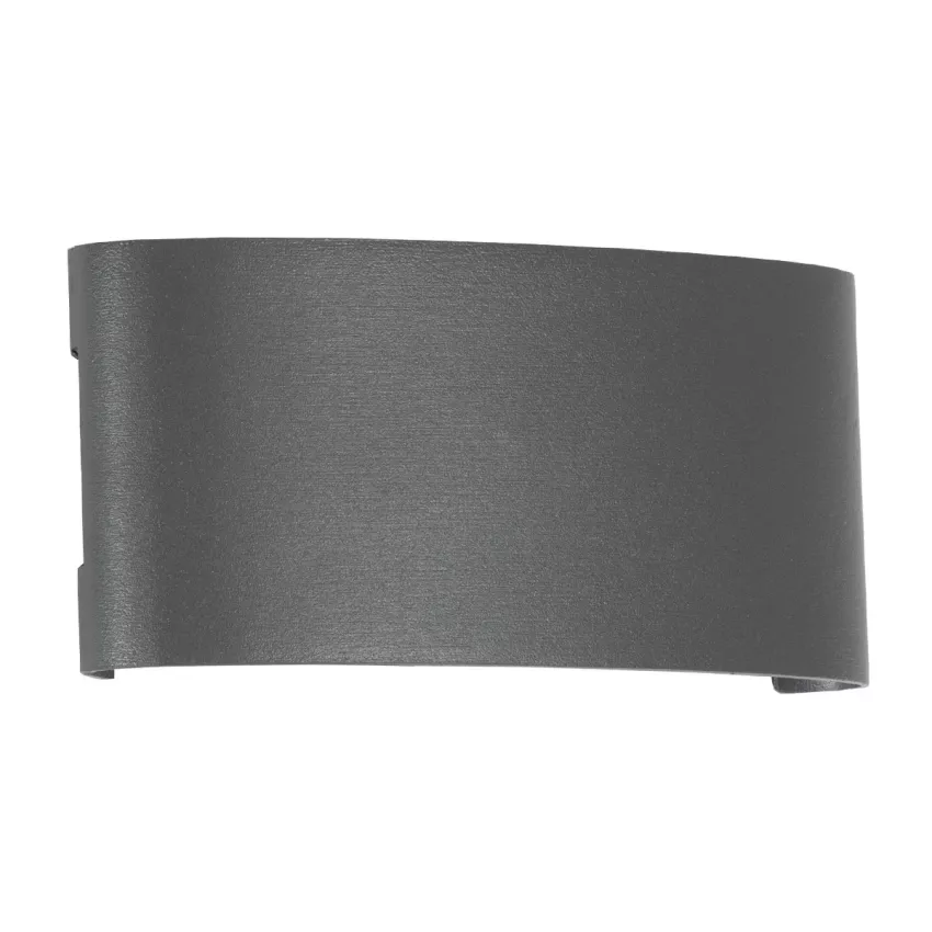 kelvo® SIXOAD  Φωτιστικό Τοίχου / Απλίκα LED 18W 1980lm 30° AC 220-240V Αδιάβροχο IP65 Φυσικό Λευκό 4500K - CREE XPE Chip & TÜV SÜD Driver - Γκρι Ανθρακί Ματ - Μ17 x Π4 x Υ8cm