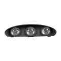 kelvo® SIXOAD  Φωτιστικό Τοίχου / Απλίκα LED 18W 1980lm 30° AC 220-240V Αδιάβροχο IP65 Φυσικό Λευκό 4500K - CREE XPE Chip & TÜV SÜD Driver - Γκρι Ανθρακί Ματ - Μ17 x Π4 x Υ8cm