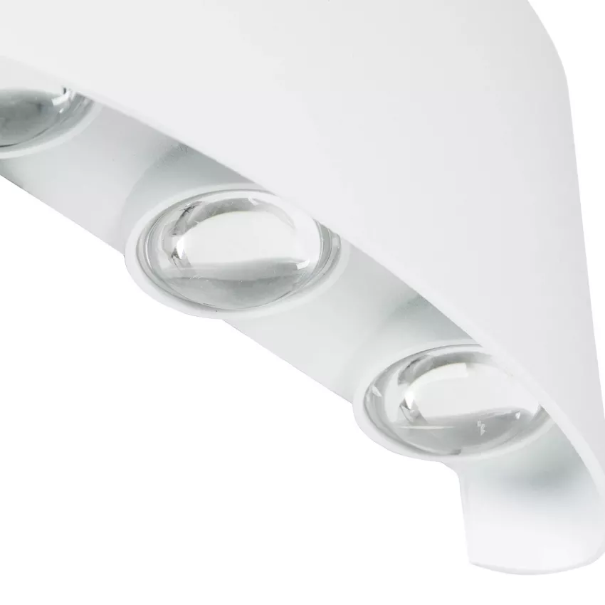 kelvo® SIXOAD  Φωτιστικό Τοίχου / Απλίκα LED 18W 1980lm 30° AC 220-240V Αδιάβροχο IP65 Φυσικό Λευκό 4500K - CREE XPE Chip & TÜV SÜD Driver - Λευκό Ματ - Μ17 x Π4 x Υ8cm