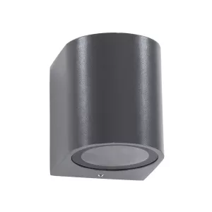 kelvo® MURANO  Φωτιστικό Τοίχου / Απλίκα για Λάμπα MR16 με Ντουί GU10 AC 220-240V Αδιάβροχο IP65 - Γκρι Ανθρακί Ματ - Μ8 x Π8 x Υ7cm