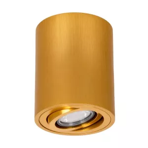 kelvo® AKIRA  Κινούμενο Φωτιστικό Downlight Σποτ για Λάμπα MR16 με Ντουί GU10 AC 220-240V IP20 - Χρυσό Βούρτσας - Μ8 x Π8 x Υ10cm