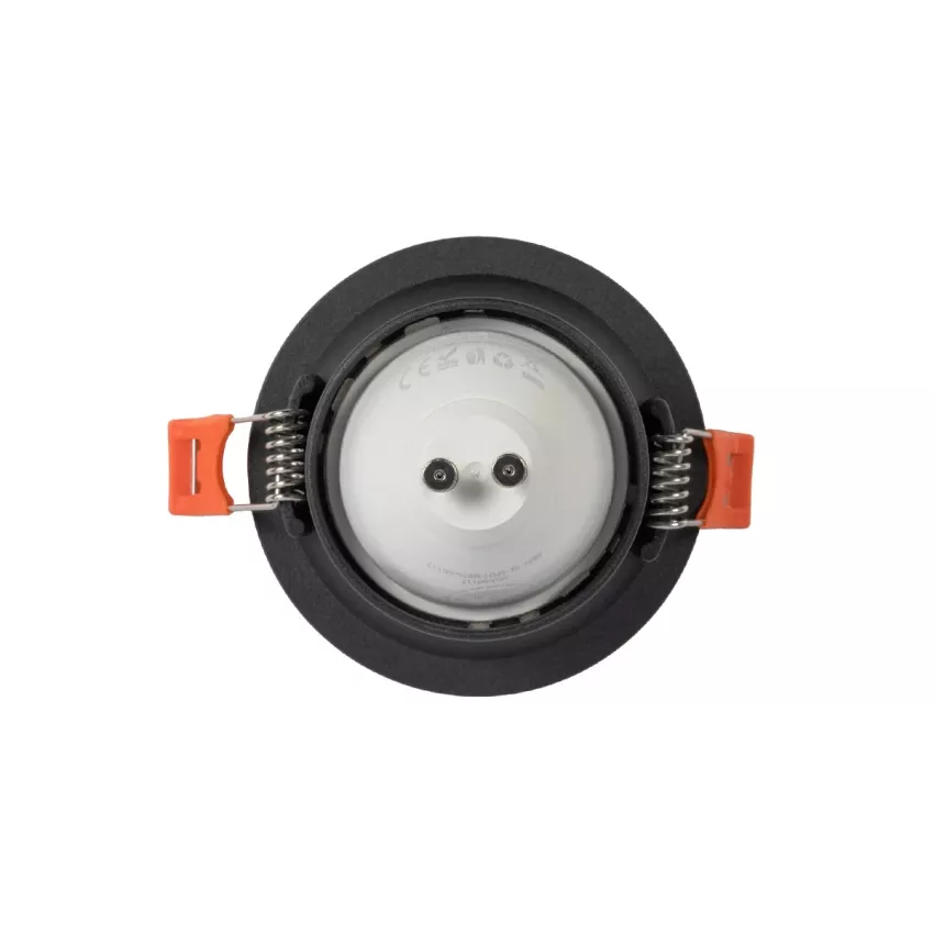 kelvo® DELTA  Χωνευτό Φωτιστικό Downlight Σποτ για Λάμπα MR16 με Ντουί GU10 AC 220-240V IP20 - Μαύρο Ματ - Μ8.5 x Π8.5 x Υ3.5cm / Q7.5cm