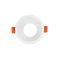 kelvo® DELTA  Χωνευτό Φωτιστικό Downlight Σποτ για Λάμπα MR16 με Ντουί GU10 AC 220-240V IP20 - Λευκό Ματ - Μ8.5 x Π8.5 x Υ3.5cm / Q7.5cm