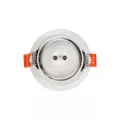 kelvo® DELTA  Χωνευτό Φωτιστικό Downlight Σποτ για Λάμπα MR16 με Ντουί GU10 AC 220-240V IP20 - Λευκό Ματ - Μ8.5 x Π8.5 x Υ3.5cm / Q7.5cm