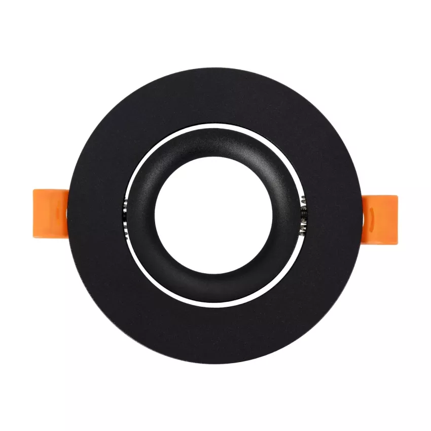 kelvo® OMEGA  Χωνευτό Κινούμενο Φωτιστικό Downlight Σποτ για Λάμπα MR16 με Ντουί GU10 AC 220-240V IP20 - Μαύρο Ματ - Μ10.5 x Π10.5 x Υ2.2cm / Q7.5cm