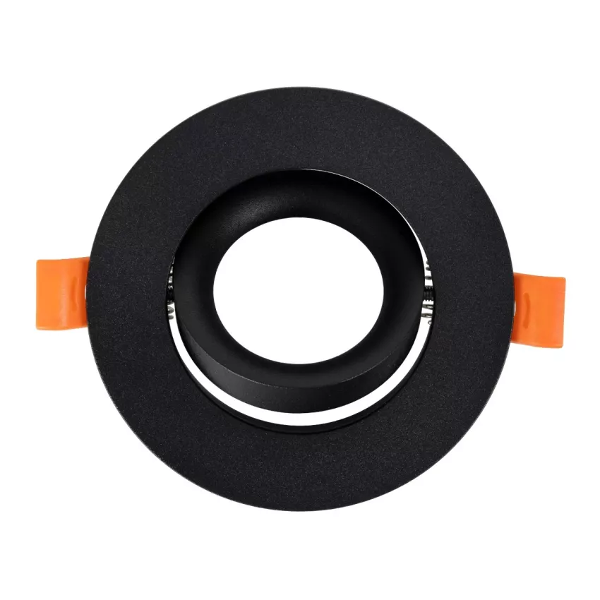 kelvo® OMEGA  Χωνευτό Κινούμενο Φωτιστικό Downlight Σποτ για Λάμπα MR16 με Ντουί GU10 AC 220-240V IP20 - Μαύρο Ματ - Μ10.5 x Π10.5 x Υ2.2cm / Q7.5cm