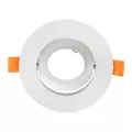 kelvo® OMEGA  Χωνευτό Κινούμενο Φωτιστικό Downlight Σποτ για Λάμπα MR16 με Ντουί GU10 AC 220-240V IP20 - Λευκό Ματ - Μ10.5 x Π10.5 x Υ2.2cm / Q7.5cm