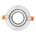 kelvo® OMEGA  Χωνευτό Κινούμενο Φωτιστικό Downlight Σποτ για Λάμπα MR16 με Ντουί GU10 AC 220-240V IP20 - Λευκό Ματ - Μ10.5 x Π10.5 x Υ2.2cm / Q7.5cm