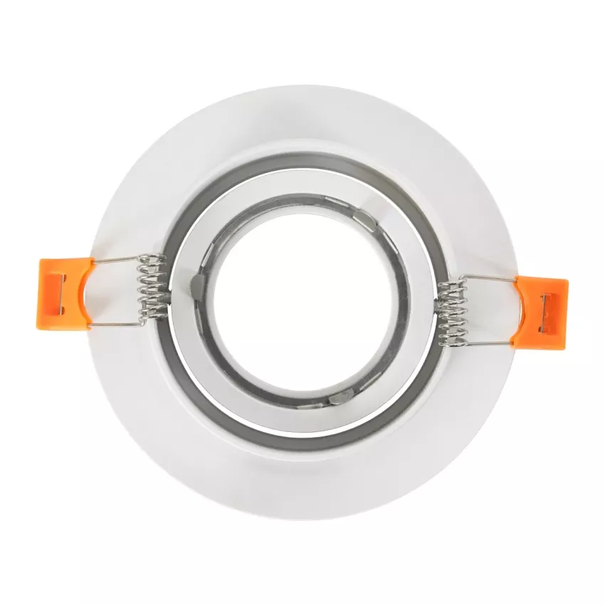 kelvo® OMEGA  Χωνευτό Κινούμενο Φωτιστικό Downlight Σποτ για Λάμπα MR16 με Ντουί GU10 AC 220-240V IP20 - Λευκό Ματ - Μ10.5 x Π10.5 x Υ2.2cm / Q7.5cm