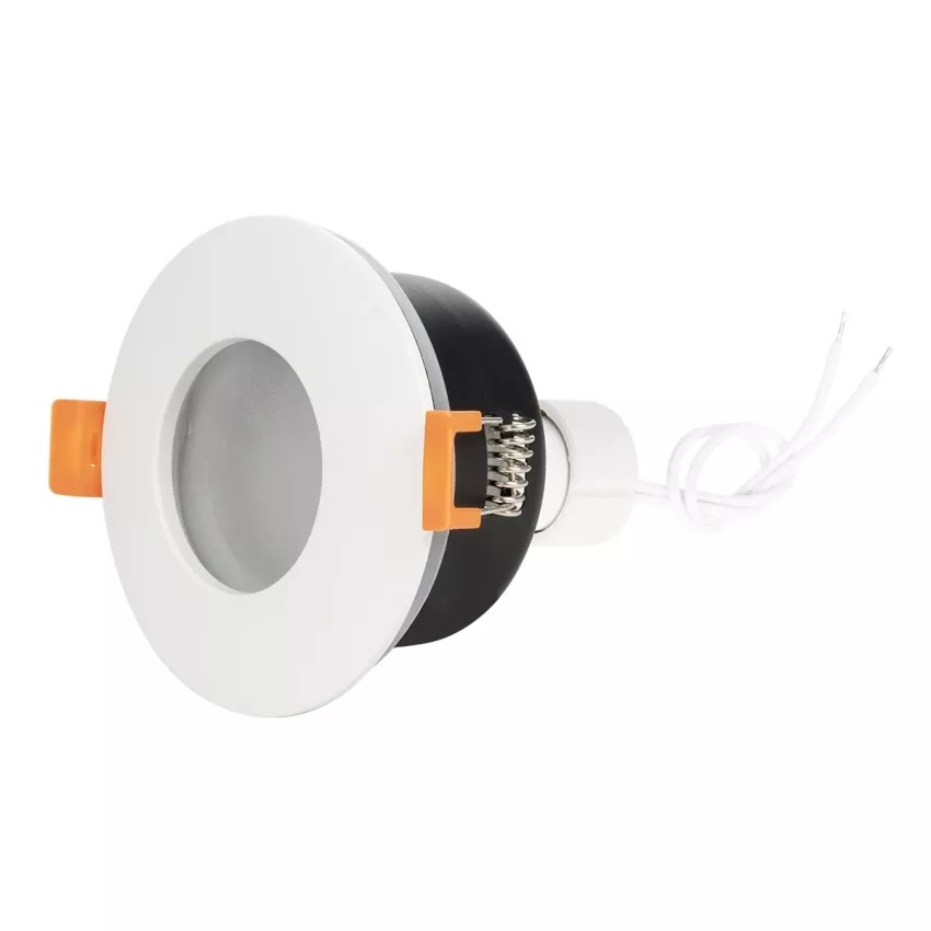 kelvo® KAPA  Χωνευτό Φωτιστικό Downlight Σποτ Μπάνιου για Λάμπα MR16 με Ντουί GU10 AC 220-240V Αδιάβροχο IP65 - Λευκό Ματ - Μ8.5 x Π8.5 x Υ4.2cm / Q7.5cm